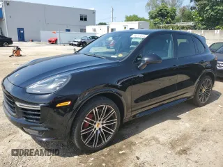 2017 Porsche Cayenne GTS with VIN WP1AD2A29HLA81318, listed as a Copart auction lot 59517413 with 77,363 mi miles and . Bid and sale history available at DreamBid. Image 1.