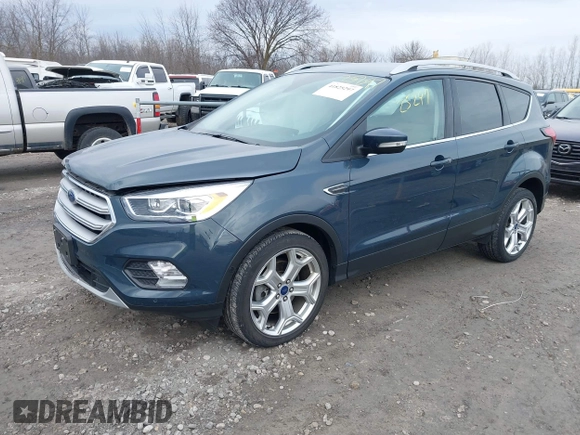 2019 Ford Escape Titanium with VIN 1FMCU9J95KUC28621, listed as a IAAI auction lot 41825297 with 60,373 mi miles. Bid and sale history available at carsss.com. Image 18.