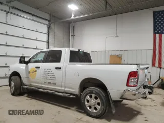 2023 Ram 2500 Big Horn with VIN 3C6UR5DJ2PG552863, listed as a Copart auction lot 88081765 with 23,193 mi miles and Salvage Title. Bid and sale history available at carsss.com. Image 2.