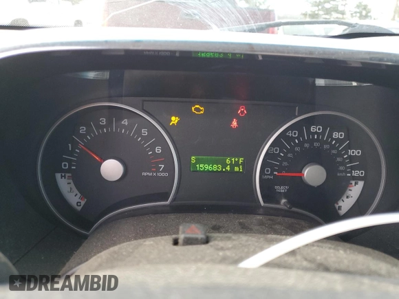 2010 Ford Explorer with VIN 1FMEU7D81AUA37115, listed as a Copart auction lot 43619325 with 159,683 mi miles and Clean title. Bid and sale history available at DreamBid. Image 9.