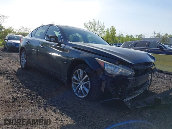 2014 Infiniti Q50 Sport with VIN JN1BV7AR4EM695845, listed as a IAAI auction lot 42147456 with 152,473 mi miles and . Bid and sale history available at DreamBid. Image 1.