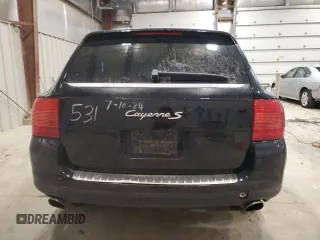 2005 Porsche Cayenne S z VIN WP1AB29P85LA63281, wystawiony jako Copart lot #89323555 z przebiegiem 92 599 mil mil oraz Czysty tytuł • Clean title. Historia ofert i sprzedaży dostępna na DreamBid. Obrazek 6.
