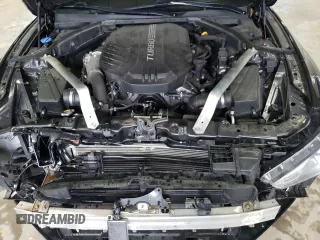 2021 Genesis G70 3.3T with VIN KMTG34LE7MU076383, listed as a Copart auction lot 71798544 with 35,450 mi miles and Salvage Title. Bid and sale history available at carsss.com. Image 11.