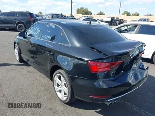 2018 Audi A3 Sedan Premium with VIN WAUAUGFF8J1041935, listed as a IAAI auction lot 41700356 with 44,611 mi miles. Bid and sale history available at carsss.com. Image 3.