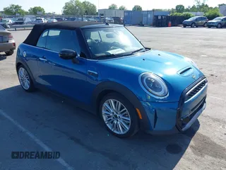 2024 MINI Convertible Cooper S with VIN WMW43DL00R3R86652, listed as a IAAI auction lot 41991333 with 7,417 mi miles and . Bid and sale history available at DreamBid. Image 1.