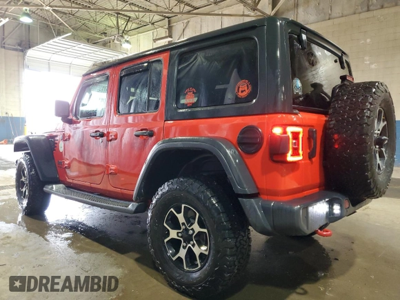 2021 Jeep Wrangler Unlimited Rubicon with VIN 1C4HJXFG4MW534666, listed as a Copart auction lot 47195485 with 7,092 mi miles and Salvage Title. Bid and sale history available at carsss.com. Image 2.