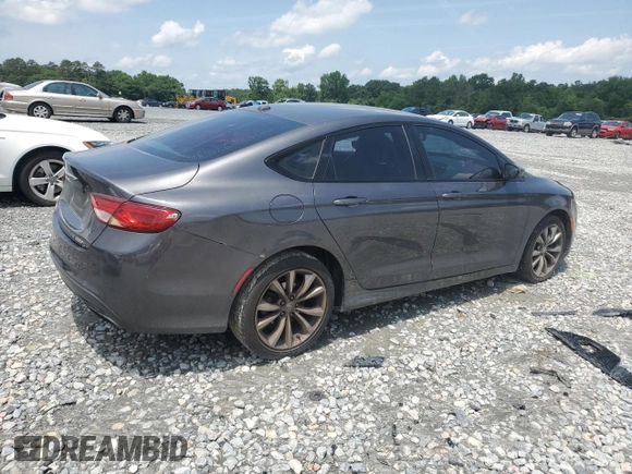 2015 Chrysler 200 S with VIN 1C3CCCBB1FN655126, listed as a Copart auction lot 57290915 with 148,355 mi miles and Salvage title. Bid and sale history available at DreamBid. Image 3.