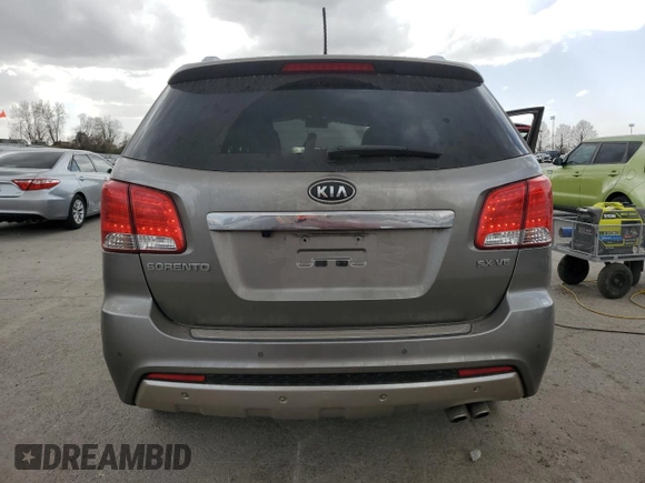 2012 Kia Sorento SX with VIN 5XYKW4A24CG243176, listed as a Copart auction lot 49816515 with 186,540 mi miles and Salvage Title. Bid and sale history available at carsss.com. Image 6.