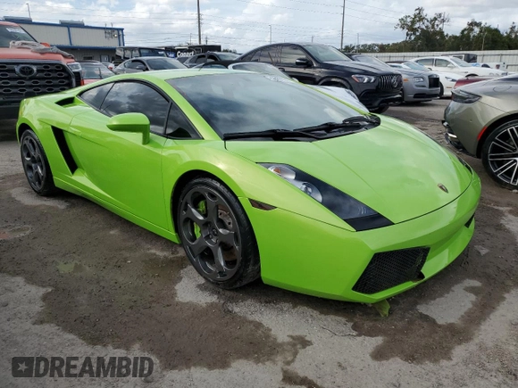 2005 Lamborghini Gallardo с VIN ZHWGU11S35LA02379, выставлен на аукционе Copart как лот 75365184 с пробегом 23 102 миль миль и На запчасти • Non repairable. История ставок и продаж доступна на DreamBid. Изображение 4.