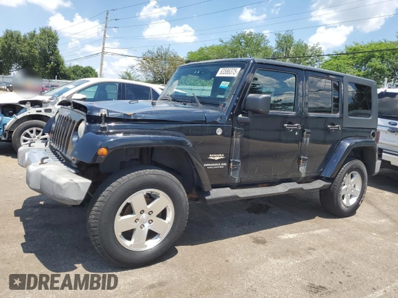 2008 Jeep Wrangler Unlimited Sahara with VIN 1J4GA59178L501668, listed as a Copart auction lot 63586375 with 213,562 mi miles and Clean title. Bid and sale history available at DreamBid. Image 1.
