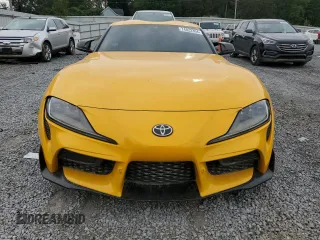 2020 Toyota GR Supra 3.0 with VIN WZ1DB4C08LW024774, listed as a Copart auction lot 74822354 with 0 mi miles and Salvage Title. Bid and sale history available at carsss.com. Image 5.
