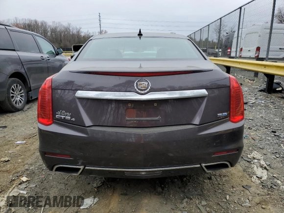 2014 Cadillac CTS Luxury AWD with VIN 1G6AX5S37E0159192, listed as a Copart auction lot 48868515 with 252,227 mi miles and Non Repairable. Bid and sale history available at DreamBid. Image 6.