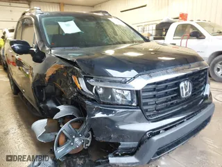2023 Honda Ridgeline RTL-E with VIN 5FPYK3F74PB014392, listed as a IAAI auction lot 41505598 with 11,684 mi miles. Bid and sale history available at carsss.com. Image 1.