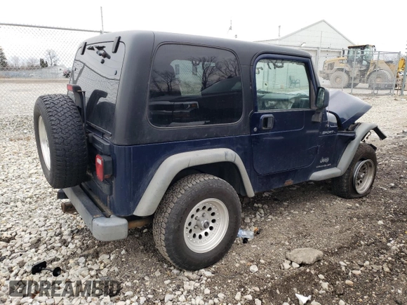 2006 Jeep Wrangler Sport with VIN 1J4FA49S16P710232, listed as a Copart auction lot 44728825 with 134,218 mi miles and Clean Title. Bid and sale history available at carsss.com. Image 3.