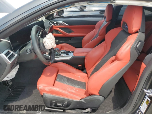 2025 BMW M4 Competition xDrive with VIN WBS33HK04SCS94755, listed as a Copart auction lot 58459765 with 7,764 mi miles and Non repairable. Bid and sale history available at DreamBid. Image 7.