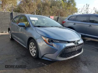 2021 Toyota Corolla LE with VIN JTDEPMAE8MJ173753, listed as a IAAI auction lot 40675579 with 107,086 mi miles. Bid and sale history available at carsss.com. Image 1.