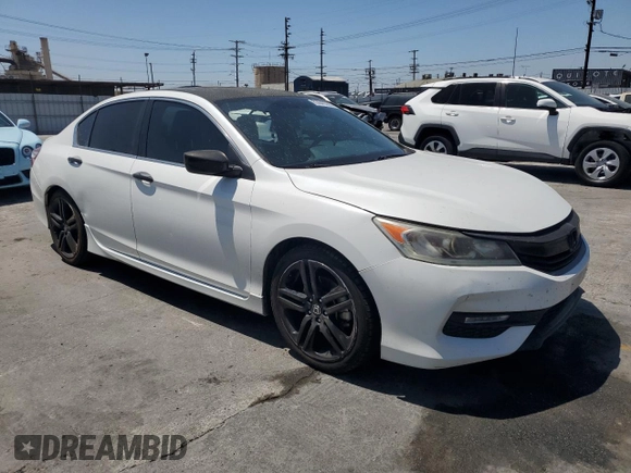2016 Honda Accord Sport z VIN 1HGCR2F56GA244078, wystawiony jako Copart lot #63640505 z przebiegiem 229 054 mil mil oraz Szkoda całkowita • Salvage title. Historia ofert i sprzedaży dostępna na DreamBid. Obrazek 4.