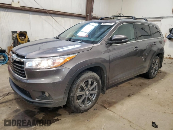 2015 Toyota Highlander Limited z VIN 5TDDKRFH3FS194834, wystawiony jako Copart lot #89077715 z przebiegiem 114 298 mil mil oraz Szkoda całkowita • Salvage title. Historia ofert i sprzedaży dostępna na DreamBid. Obrazek 1.