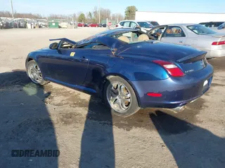 2006 Lexus SC with VIN JTHFN48YX69008462, listed as a IAAI auction lot 41660498 with 168,364 mi miles. Bid and sale history available at carsss.com. Image 3.
