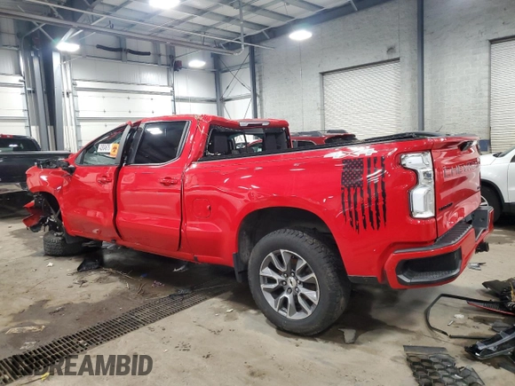 2021 Chevrolet Silverado 1500 RST with VIN 1GCUYEET1MZ132633, listed as a Copart auction lot 42804675 with 0 mi miles and Non Repairable. Bid and sale history available at carsss.com. Image 2.