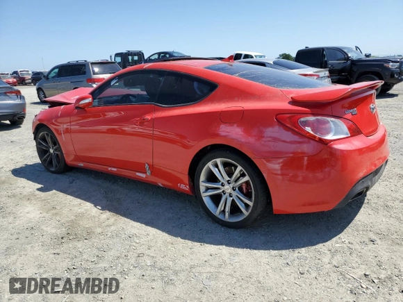 2010 Hyundai Genesis Coupe with VIN KMHHU6KH1AU004657, listed as a Copart auction lot 55311195 with Not provided miles and Clean title. Bid and sale history available at DreamBid. Image 2.