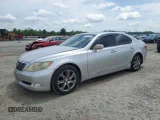 2009 Lexus LS 460 with VIN JTHBL46F895085638, listed as a Copart auction lot 60497755 with 165,748 mi miles and Salvage title. Bid and sale history available at DreamBid. Image 1.