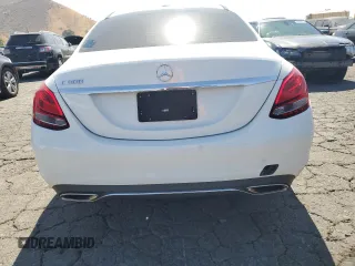 2018 Mercedes-Benz C 300 with VIN 55SWF4JBXJU240593, listed as a Copart auction lot 63388565 with 85,200 mi miles and Salvage title. Bid and sale history available at DreamBid. Image 6.