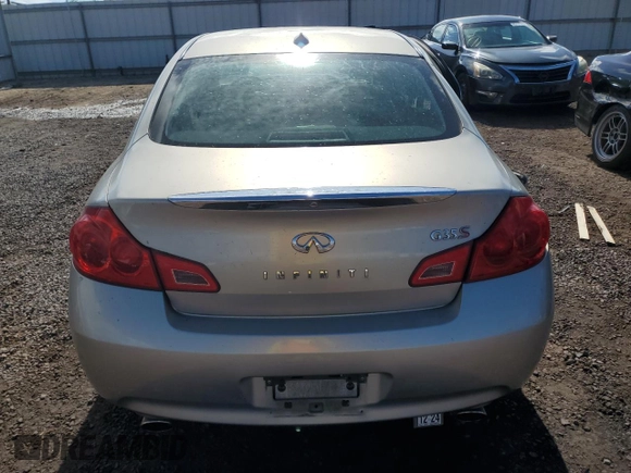 2008 Infiniti G35 with VIN JNKBV61EX8M205707, listed as a Copart auction lot 85795424 with Not Provided miles and Clean Title. Bid and sale history available at DreamBid. Image 6.