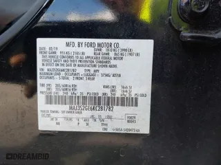 2019 Ford EcoSport SE with VIN MAJ3S2GE6KC281782, listed as a IAAI auction lot 41917970 with 79,179 mi miles. Bid and sale history available at carsss.com. Image 9.