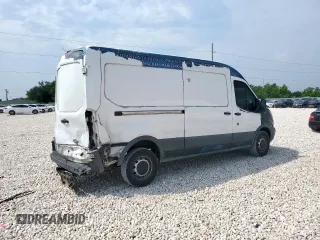2015 Ford Transit Cargo with VIN 1FTNR2CG0FKA71695, listed as a Copart auction lot 57117985 with 149,901 mi miles and Salvage title. Bid and sale history available at DreamBid. Image 3.