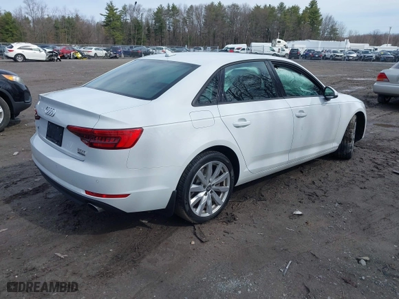 2017 Audi A4 Premium with VIN WAUANAF42HN018808, listed as a IAAI auction lot 42019325 with 90,375 mi miles. Bid and sale history available at carsss.com. Image 4.