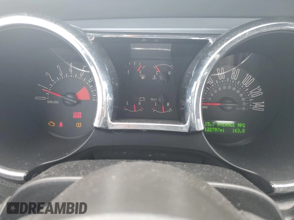 2008 Ford Mustang GT Deluxe с VIN 1ZVHT82H585115877, выставлен на аукционе Copart как лот 64524045 с пробегом 122 707 миль миль и Списание • Salvage title. История ставок и продаж доступна на DreamBid. Изображение 9.
