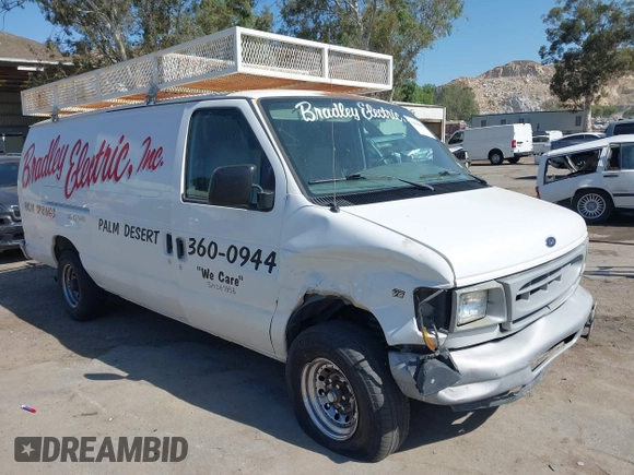 1999 Ford Econoline Cargo with VIN 1FTSS34L7XHB24142, listed as a IAAI auction lot 39660607 with 197,386 mi miles and . Bid and sale history available at DreamBid. Image 1.