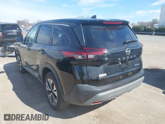 2022 Nissan Rogue SV with VIN 5N1BT3BBXNC692754, listed as a IAAI auction lot 41617335 with 50,740 mi miles. Bid and sale history available at carsss.com. Image 3.