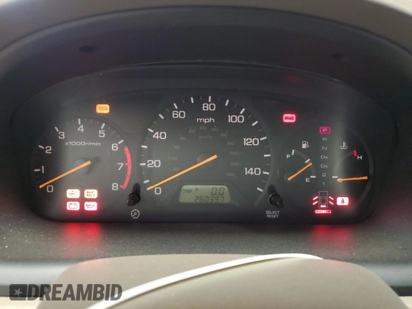2002 Honda Accord EX z VIN 1HGCG165X2A008669, wystawiony jako Copart lot #41432445 z przebiegiem 260 397 mil mil oraz Czysty tytuł • Clean title. Historia ofert i sprzedaży dostępna na DreamBid. Obrazek 9.