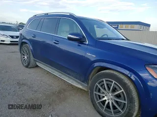 2021 Mercedes-Benz GLS 63 AMG with VIN 4JGFF8KE0MA387631, listed as a Copart auction lot 60719164 with 46,530 mi miles and Salvage Title. Bid and sale history available at DreamBid. Image 11.