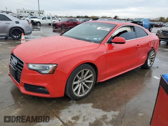 2016 Audi A5 Premium with VIN WAUD2AFR3GA020316, listed as a Copart auction lot 84083214 with 64,038 mi miles and Salvage title. Bid and sale history available at DreamBid. Image 1.