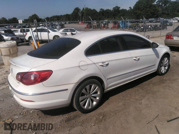 2012 Volkswagen CC Sport with VIN WVWMN7AN7CE514943, listed as a IAAI auction lot 42166455 with 77,839 mi miles. Bid and sale history available at carsss.com. Image 4.