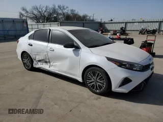 2023 Kia Forte GT-Line with VIN 3KPF54AD9PE651567, listed as a Copart auction lot 49328685 with 23,400 mi miles and Salvage Title. Bid and sale history available at carsss.com. Image 4.