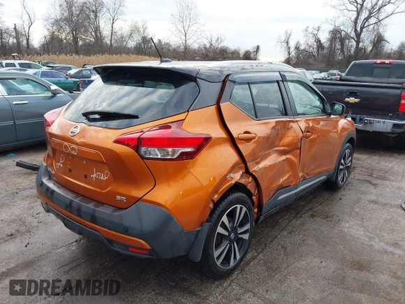 2019 Nissan Kicks S with VIN 3N1CP5CU6KL559887, listed as a IAAI auction lot 41491252 with 69,357 mi miles and . Bid and sale history available at carsss.com. Image 4.
