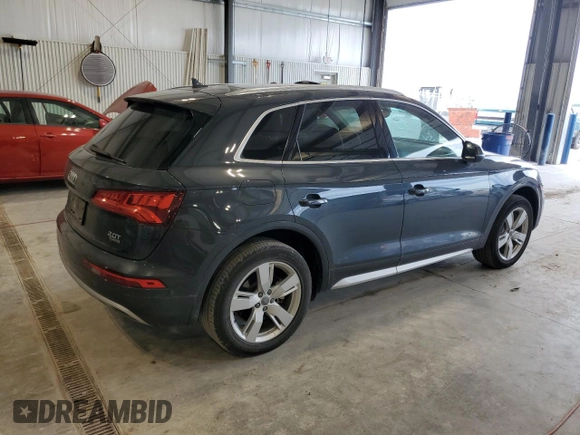 2018 Audi Q5 Premium Plus with VIN WA1BNAFYXJ2207489, listed as a Copart auction lot 62893875 with 127,122 mi miles and Salvage title. Bid and sale history available at DreamBid. Image 3.