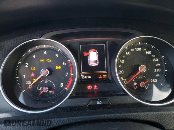 2015 Volkswagen Golf GTI SE with VIN 3VW5T7AU1FM003452, listed as a Copart auction lot 40031444 with 134,728 mi miles and Salvage Title. Bid and sale history available at carsss.com. Image 9.