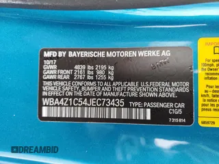 2018 BMW 4 Series 430i with VIN WBA4Z1C54JEC73435, listed as a Copart auction lot 48749835 with Not Provided miles and Salvage Title. Bid and sale history available at DreamBid. Image 13.