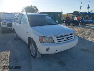 2005 Toyota Highlander with VIN JTEDP21A750067035, listed as a IAAI auction lot 41741920 with 343,338 mi miles. Bid and sale history available at carsss.com. Image 1.