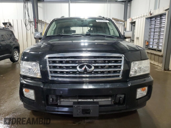 2010 Infiniti QX56 with VIN 5N3ZA0NE4AN903946, listed as a Copart auction lot 60535685 with 204,634 mi miles and Salvage title. Bid and sale history available at DreamBid. Image 5.