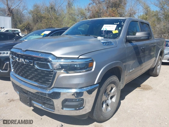 2025 Ram 1500 Big Horn with VIN 1C6SRFFP3SN581139, listed as a IAAI auction lot 41840257 with 18,380 mi miles. Bid and sale history available at carsss.com. Image 17.