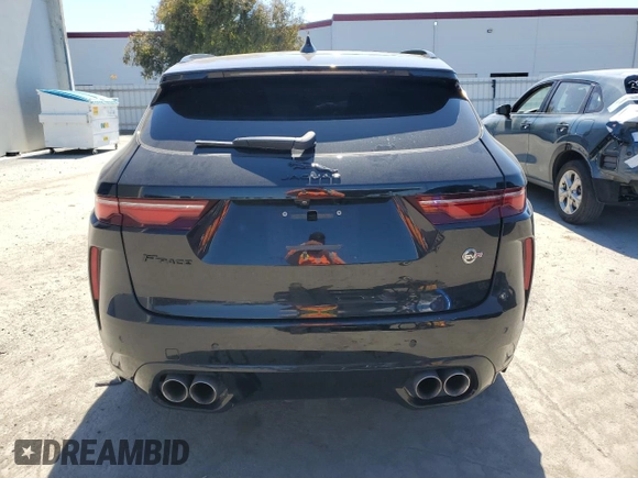 2023 Jaguar F-Pace SVR with VIN SADCZ2EE5PA711978, listed as a Copart auction lot 48968314 with 5,907 mi miles and Salvage Title. Bid and sale history available at DreamBid. Image 6.