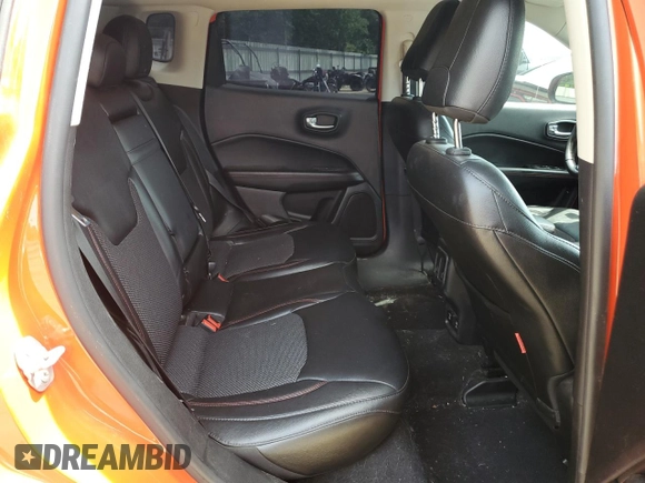 2018 Jeep Compass Trailhawk with VIN 3C4NJDDB3JT424282, listed as a Copart auction lot 52870765 with 95,208 mi miles and Salvage title. Bid and sale history available at DreamBid. Image 11.