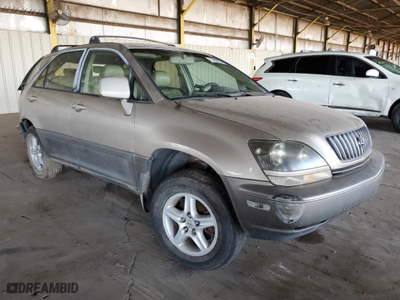 1999 Lexus RX 300 Luxury SUV with VIN JT6HF10U7X0055038, listed as a Copart auction lot 73568824 with 0 mi miles and Salvage Title. Bid and sale history available at carsss.com. Image 4.