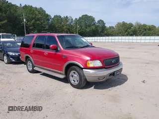 2002 Ford Expedition Eddie Bauer with VIN 1FMRU17L32LA51491, listed as a IAAI auction lot 37659899 with 255,539 mi miles and . Bid and sale history available at DreamBid. Image 1.